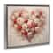 Stupell Industries Valentine Roses Heart Floating Frame Wall Art